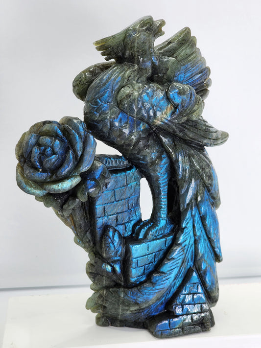 Labradorite Pheonix Carving and Free Shipping!