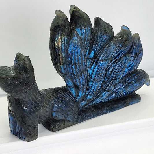 Labradorite Nine Tail Fox and Free Shipping!