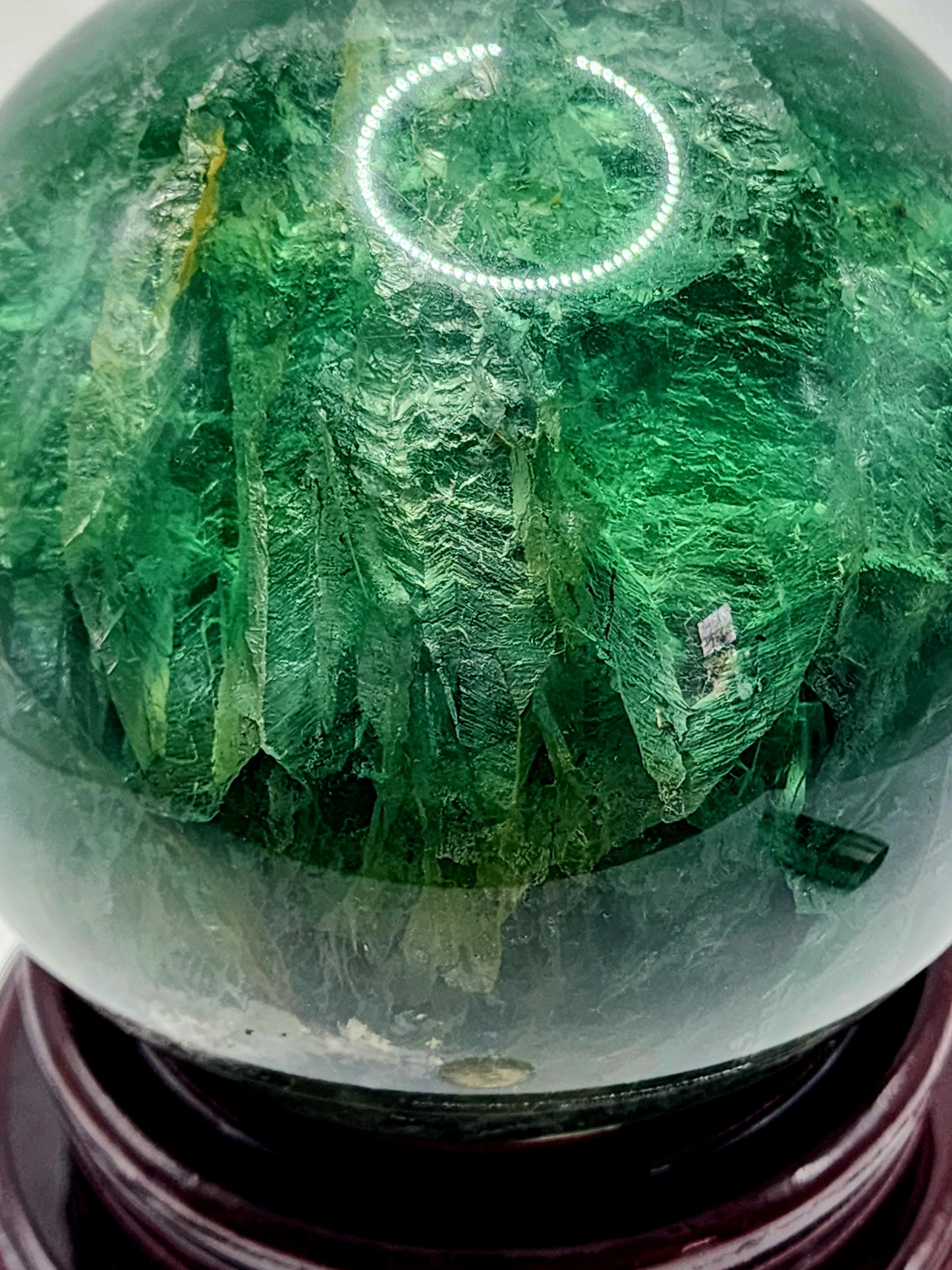 Large Green Fluorite Sphere 120mm Free Shipping!