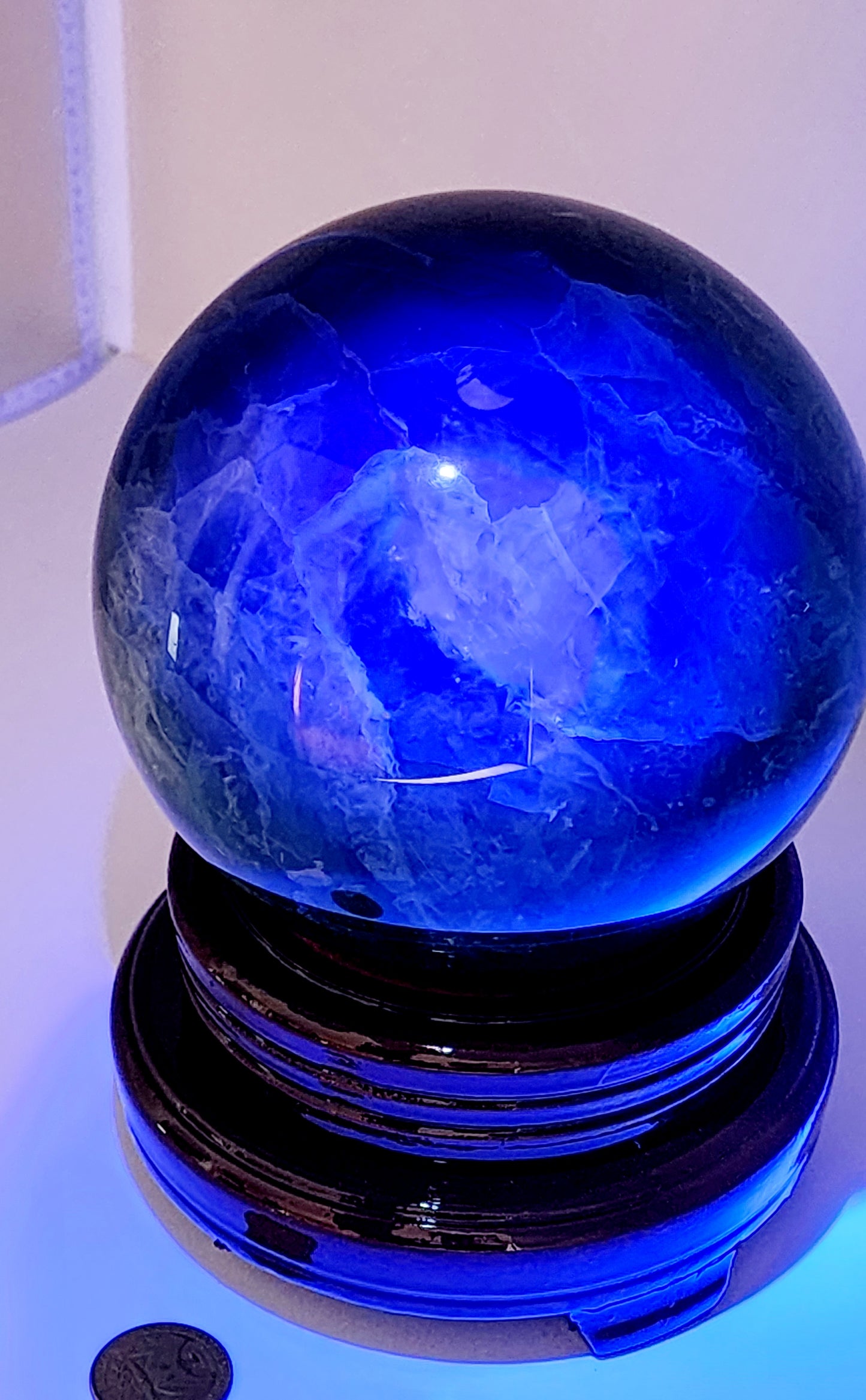 Large Green Fluorite Sphere 120mm Free Shipping!
