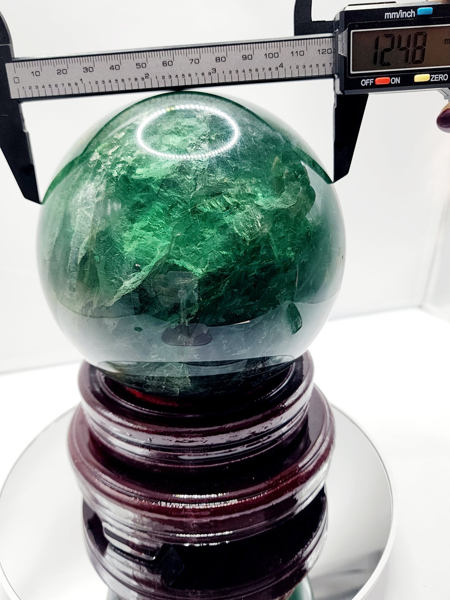 Large Green Fluorite Sphere 120mm Free Shipping!