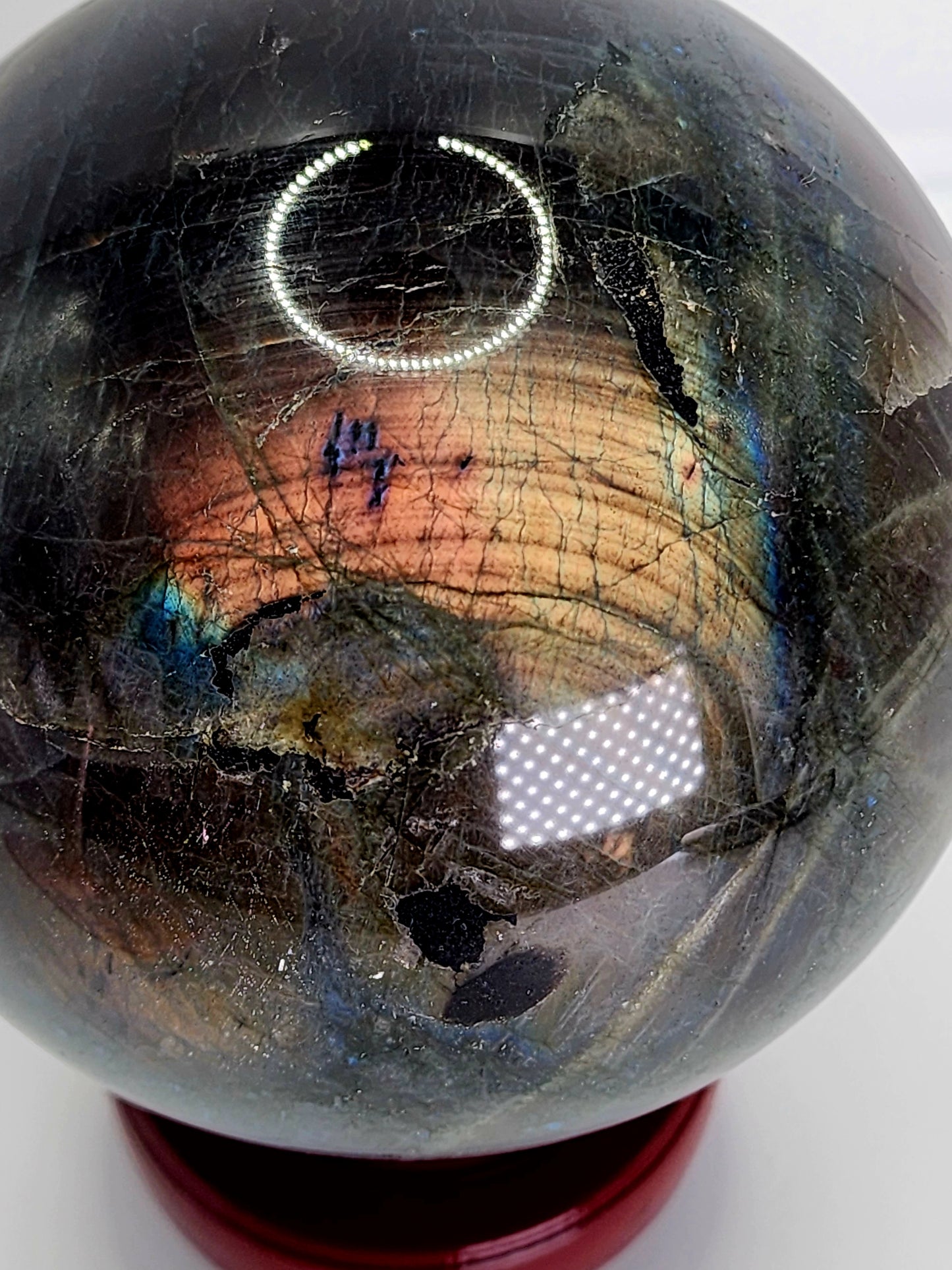 Large Labradorite Sphere 105mm Free Shipping!