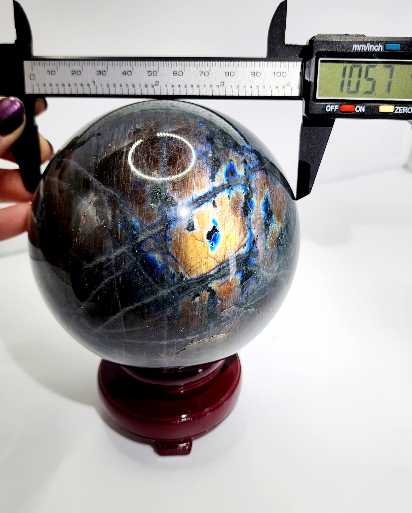 Large Labradorite Sphere 105mm Free Shipping!