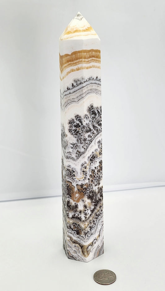 Dendritic Calcite Tower 10"Tall Free Shipping!