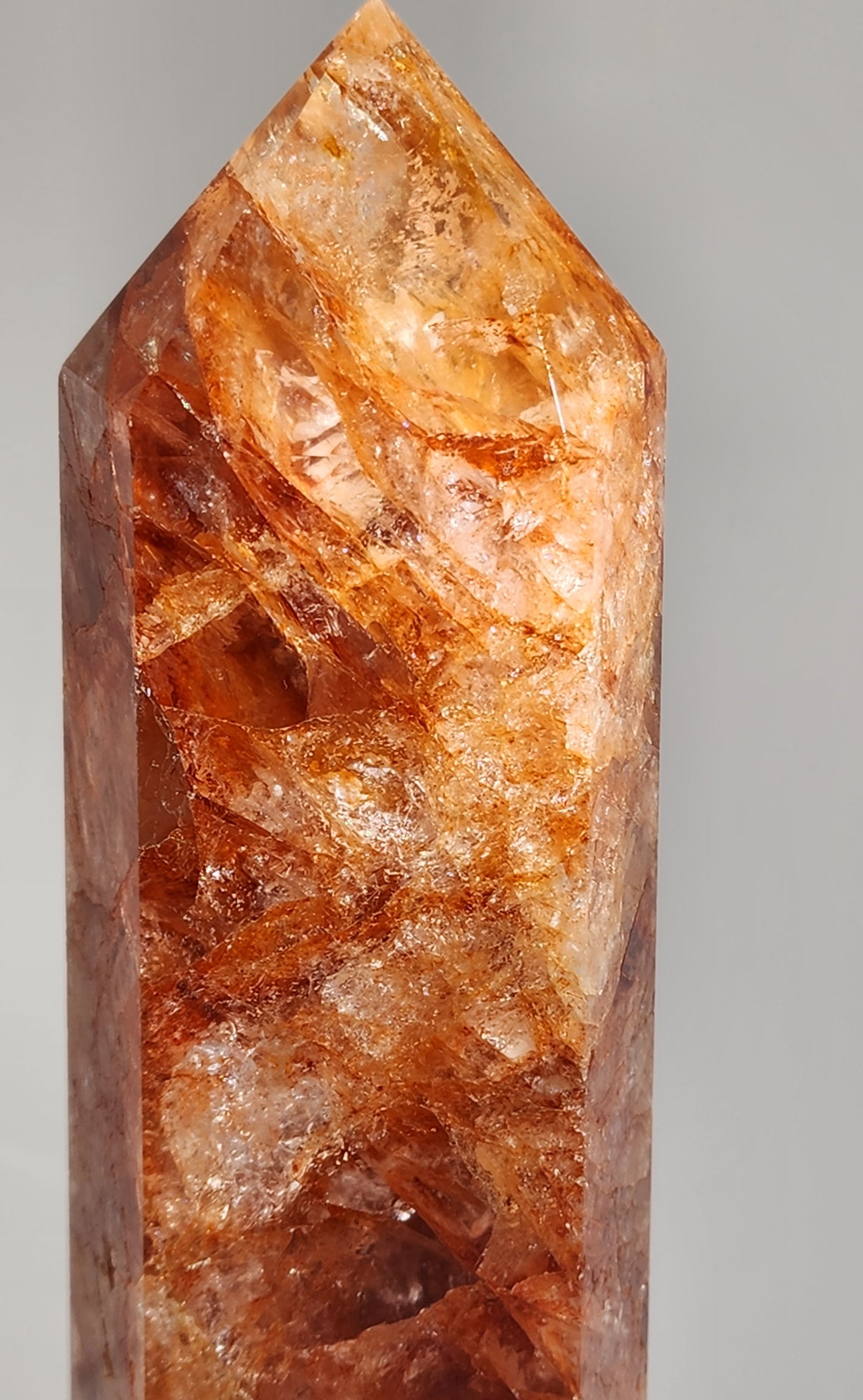 Fire Quartz/Golden Healer Tower Large 11"Tall Free Shipping +