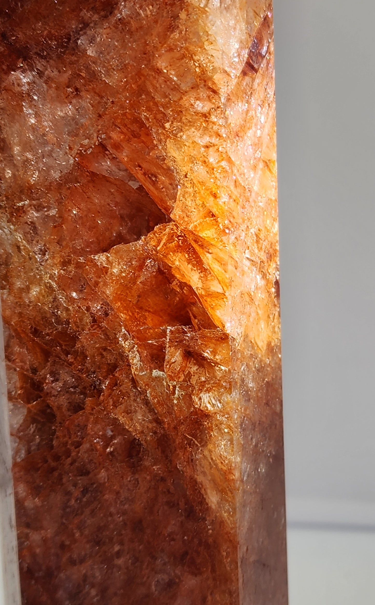 Fire Quartz/Golden Healer Tower Large 11"Tall Free Shipping +