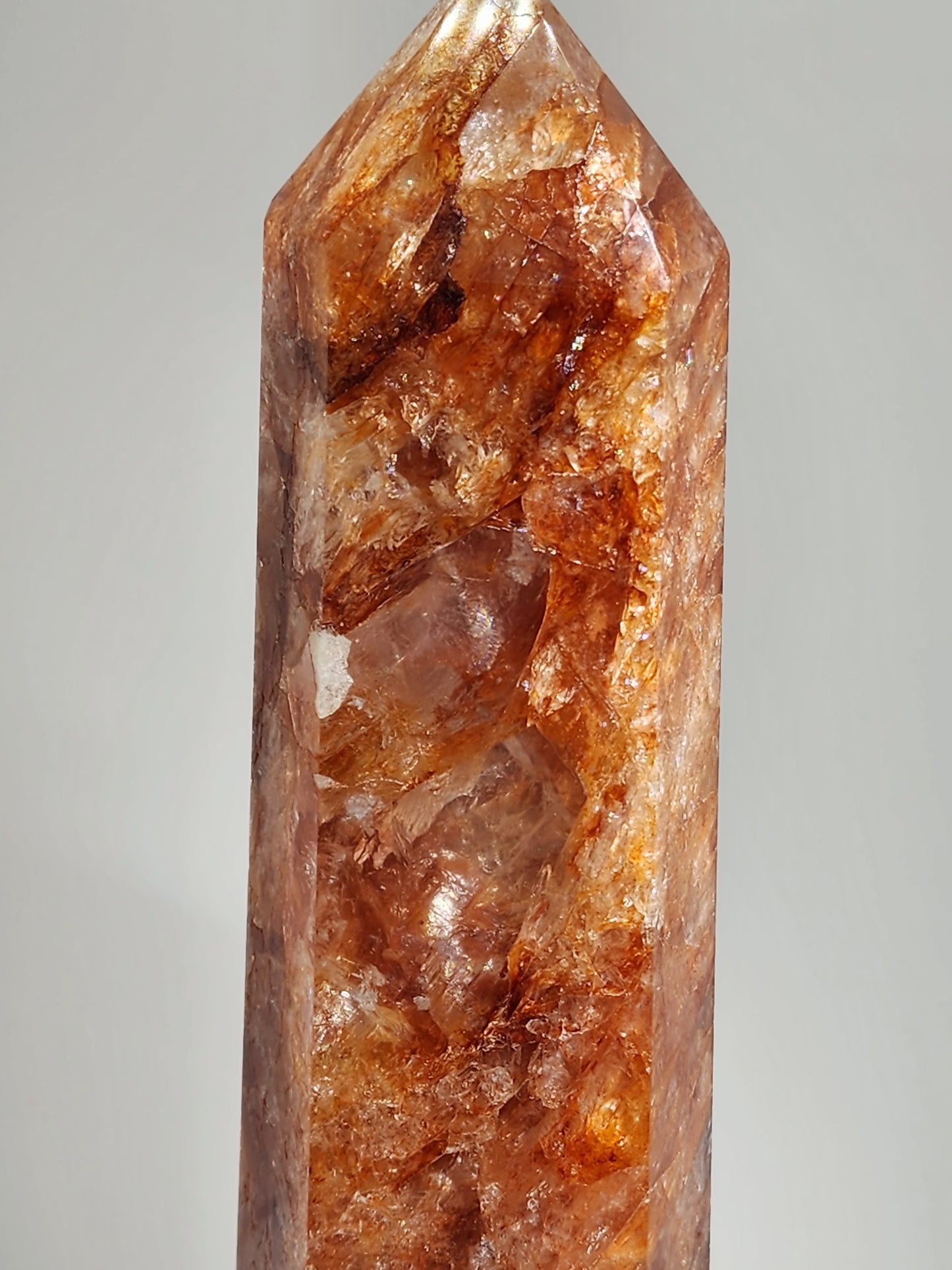 Fire Quartz/Golden Healer Tower Large 11"Tall Free Shipping +