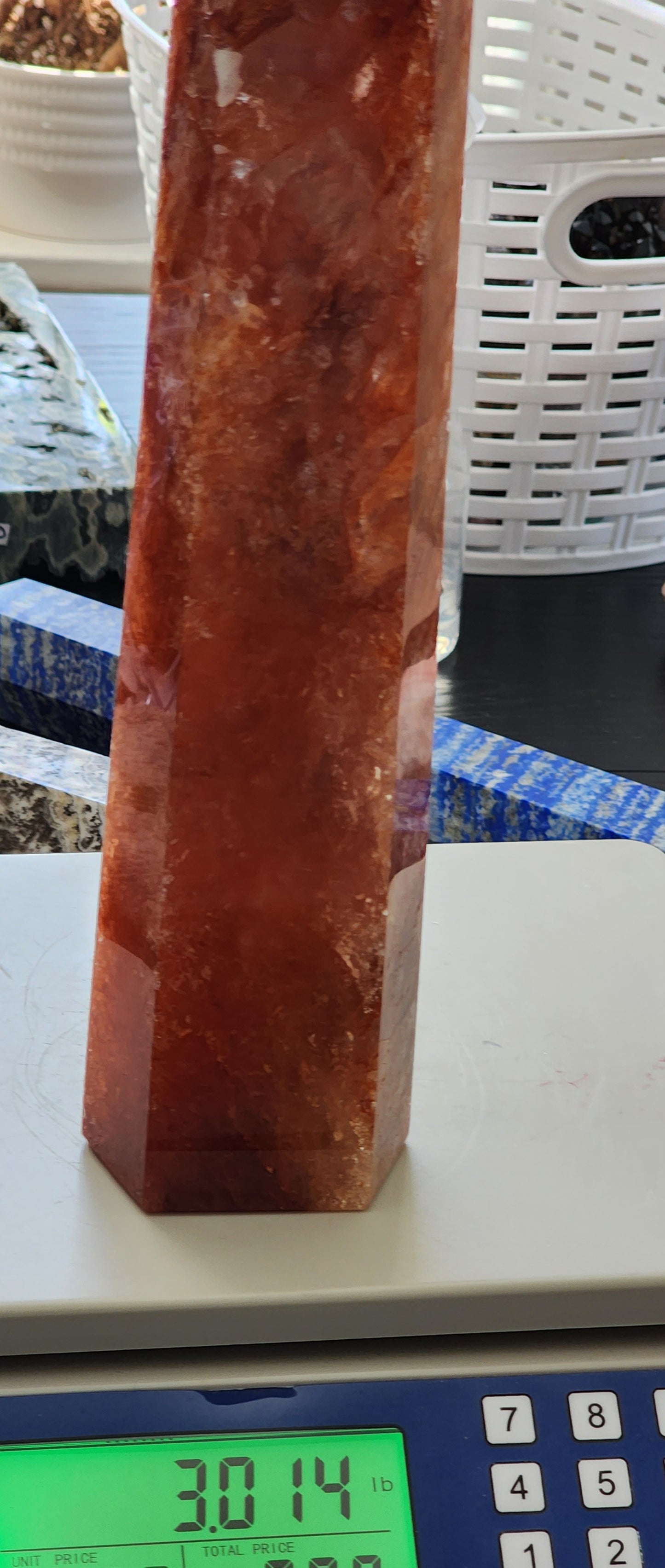 Fire Quartz/Golden Healer Tower Large 11"Tall Free Shipping +