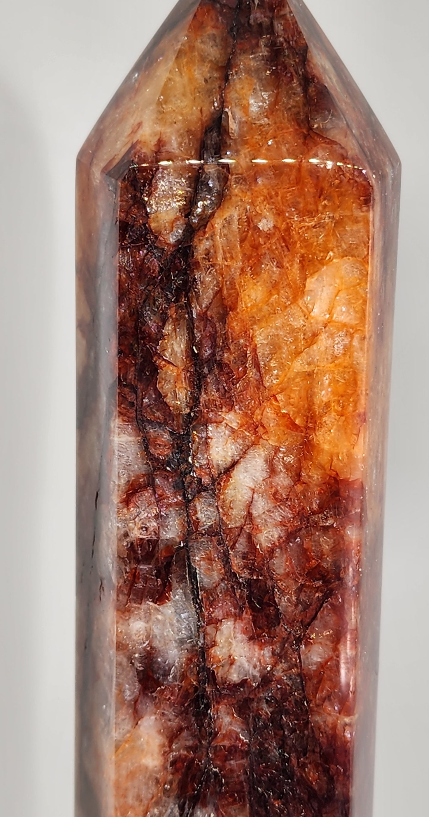 Fire Quartz Tower Large 14"Tall Free Shipping!