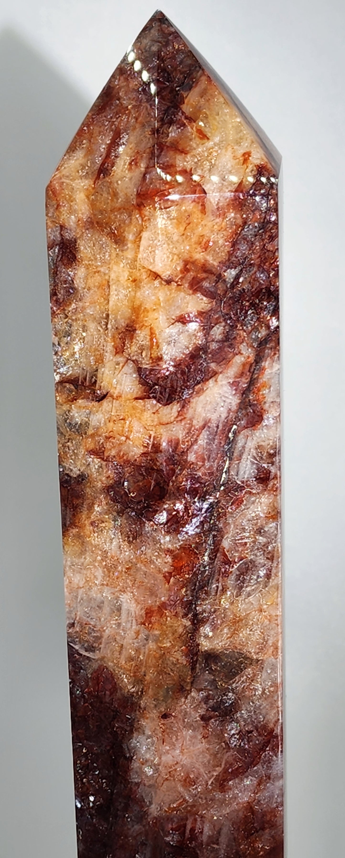 Fire Quartz Tower Large 14"Tall Free Shipping!
