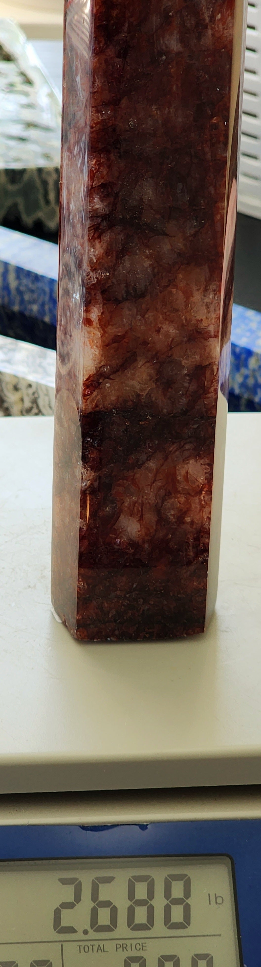 Fire Quartz Tower Large 14"Tall Free Shipping!