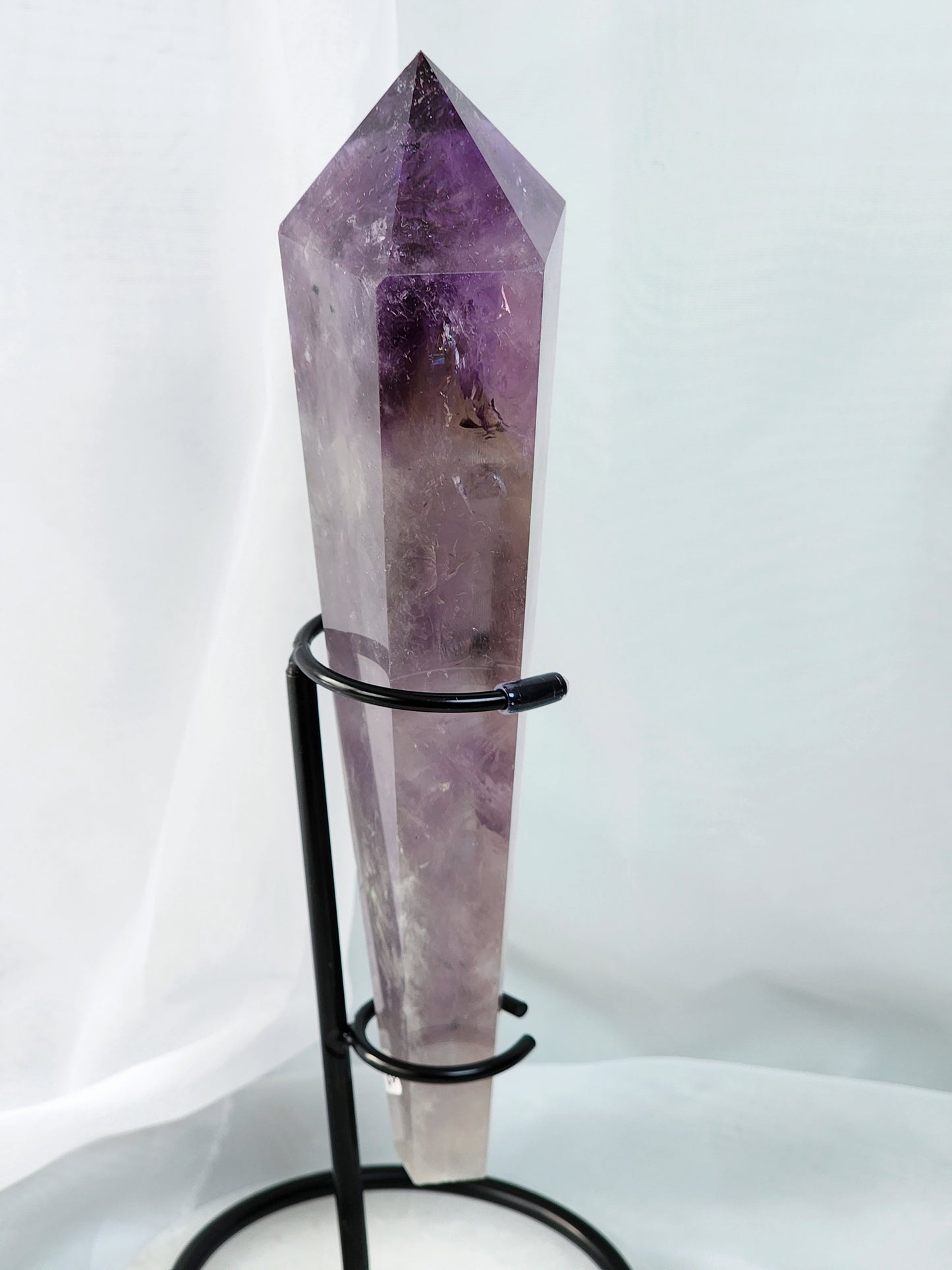 Amethyst/Citrine Wand (Scepter)With Metal Stand and Free Shipping!