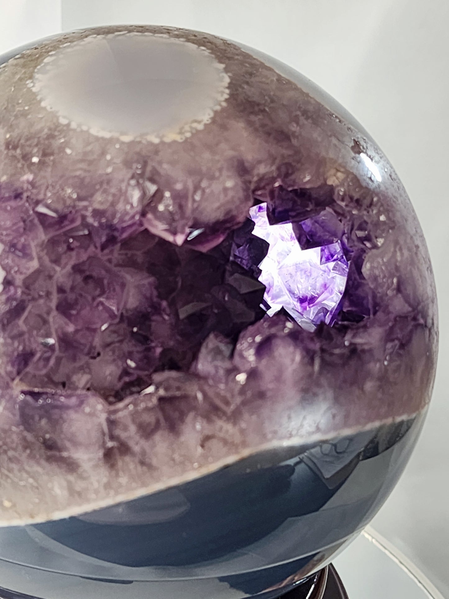 Large Druzy Amethyst/ Agate Sphere Free Shipping!