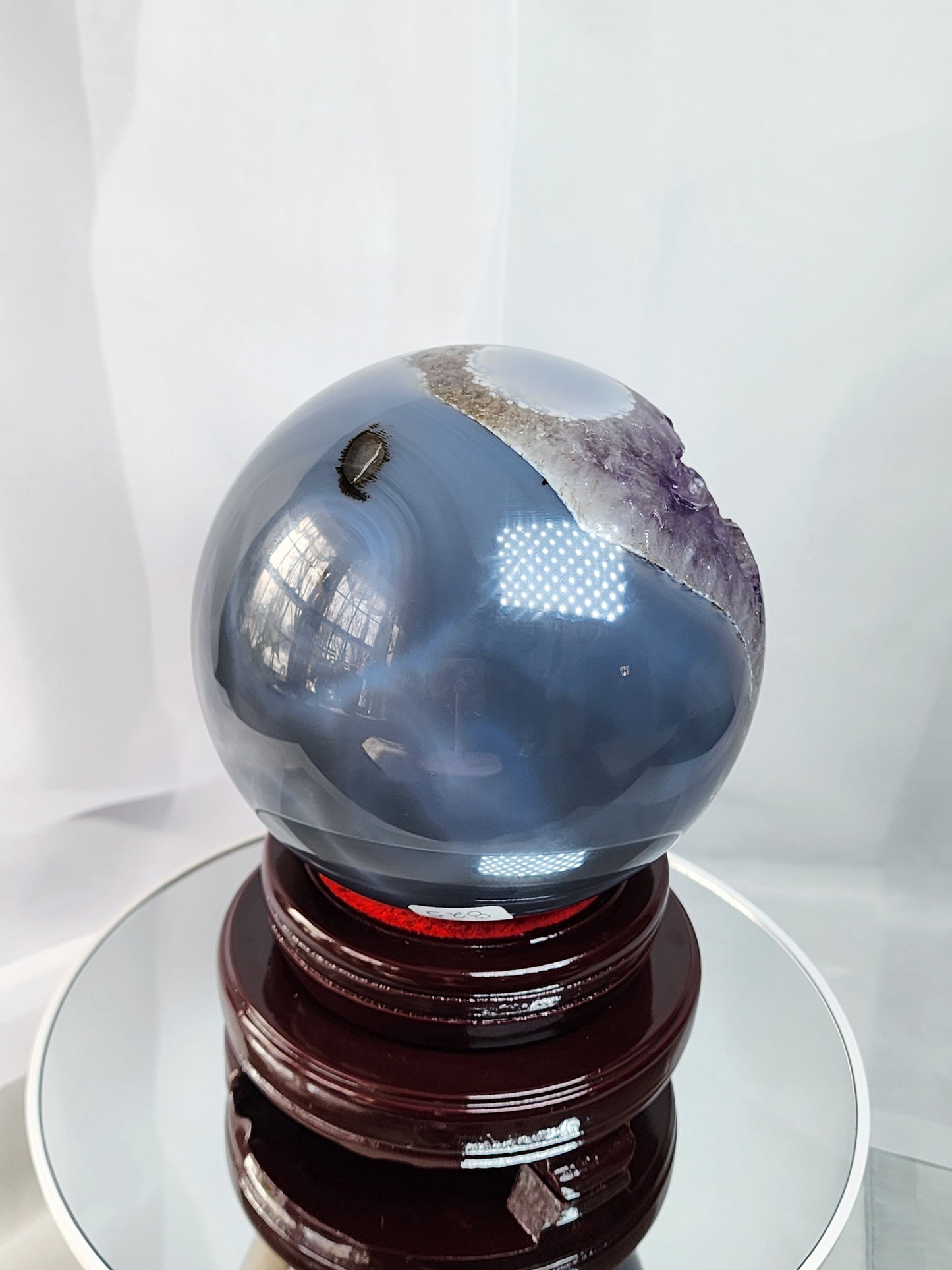 Large Druzy Amethyst/ Agate Sphere Free Shipping!
