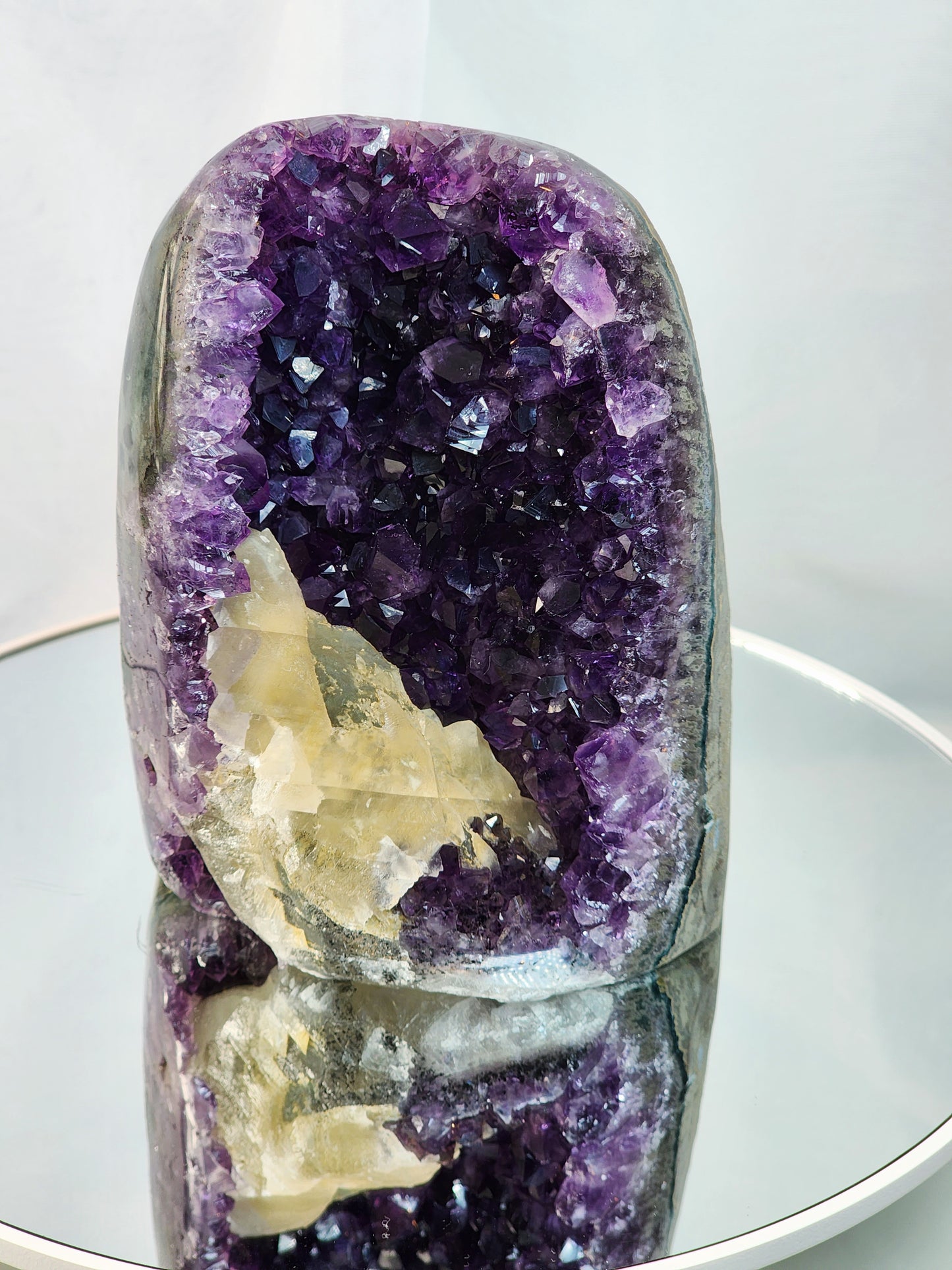Druzy Amethyst Cathedral/Flat Base From Uruguay Free Shipping!