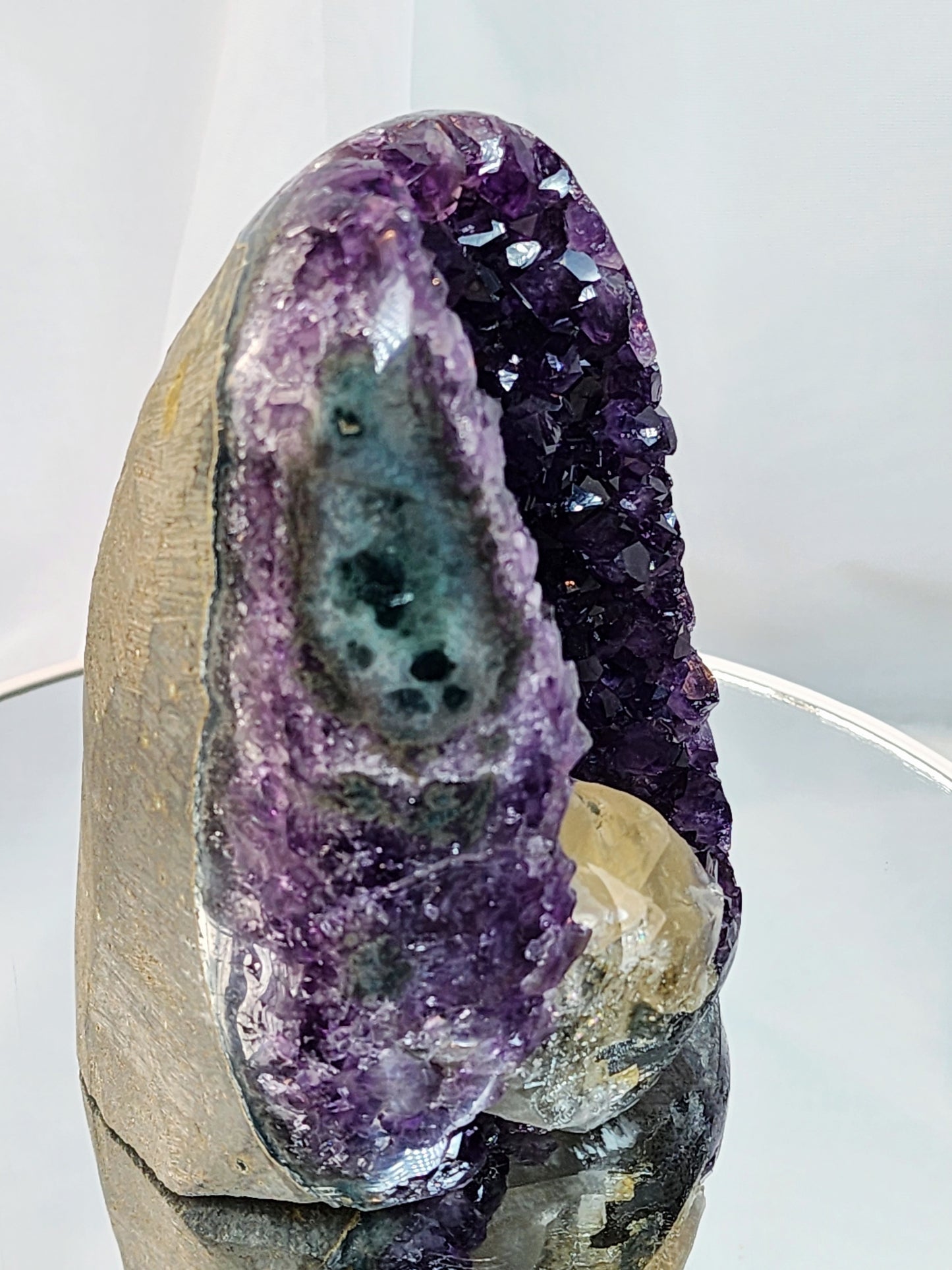 Druzy Amethyst Cathedral/Flat Base From Uruguay Free Shipping!