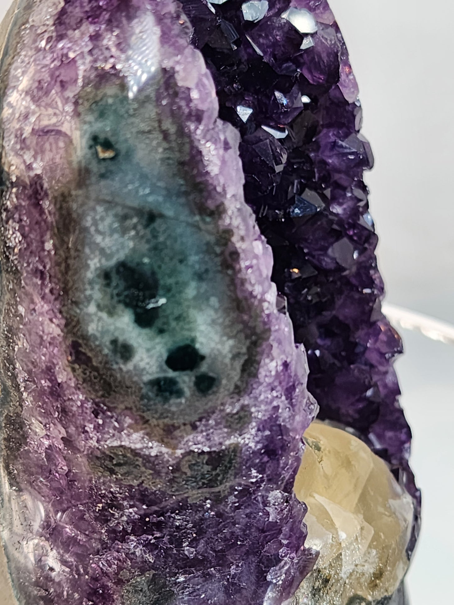 Druzy Amethyst Cathedral/Flat Base From Uruguay Free Shipping!