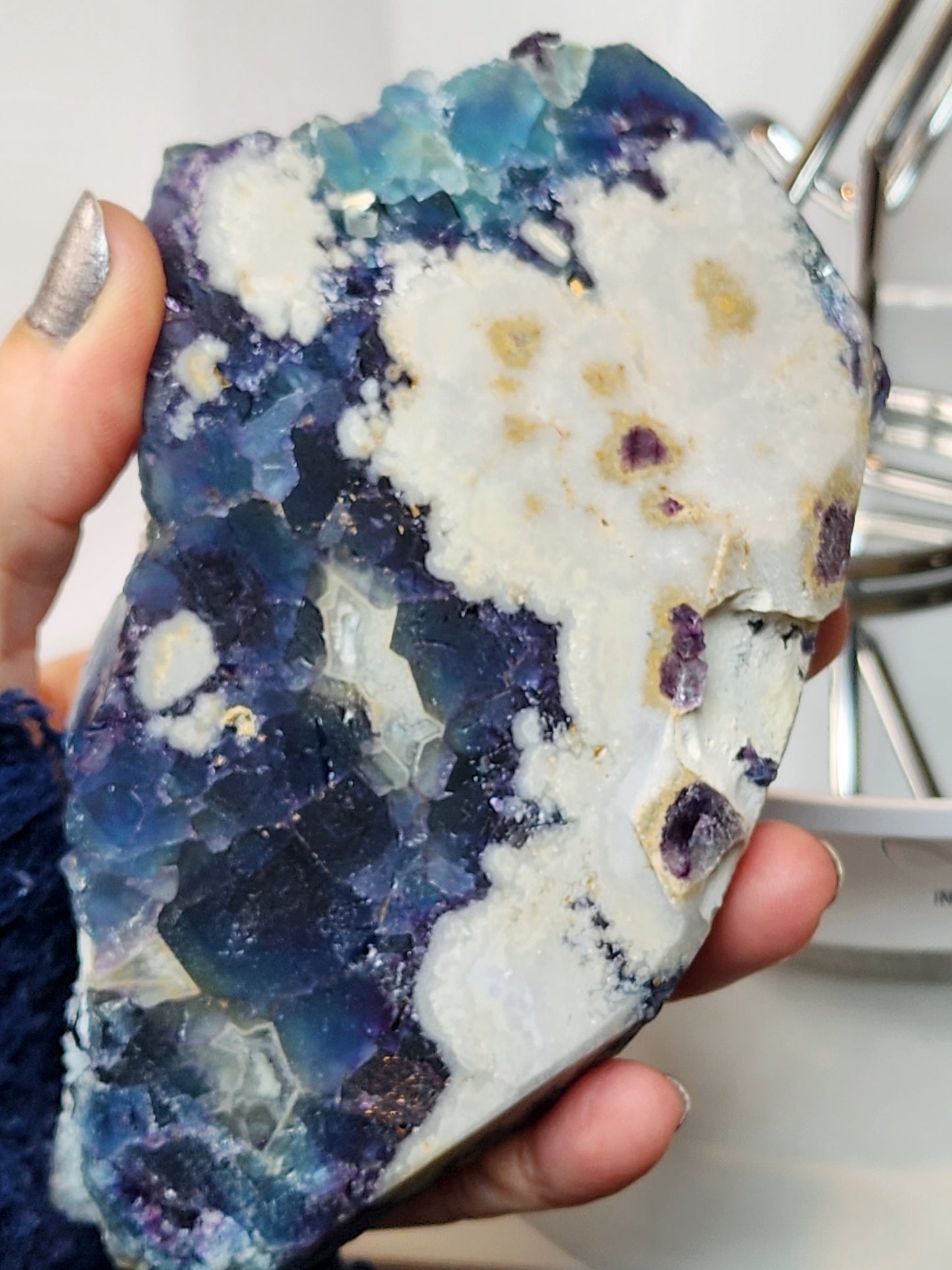 Purple Window Fluorite Specimen from Zhejiang #3 Free Shipping
