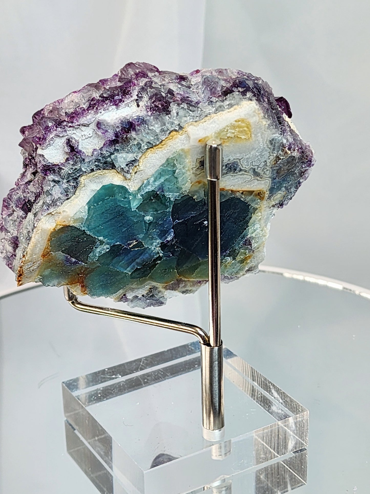 Purple Window Fluorite Specimen from Zhejiang #6 Free Shipping