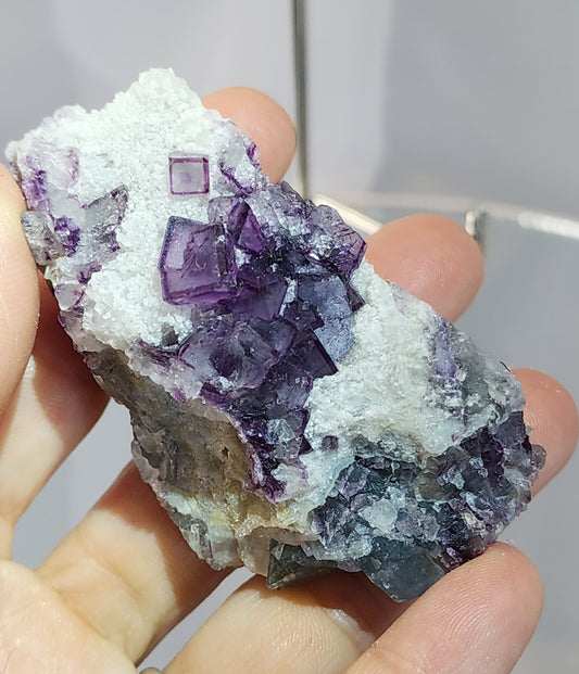 Purple Window Fluorite from Zhejiang #8