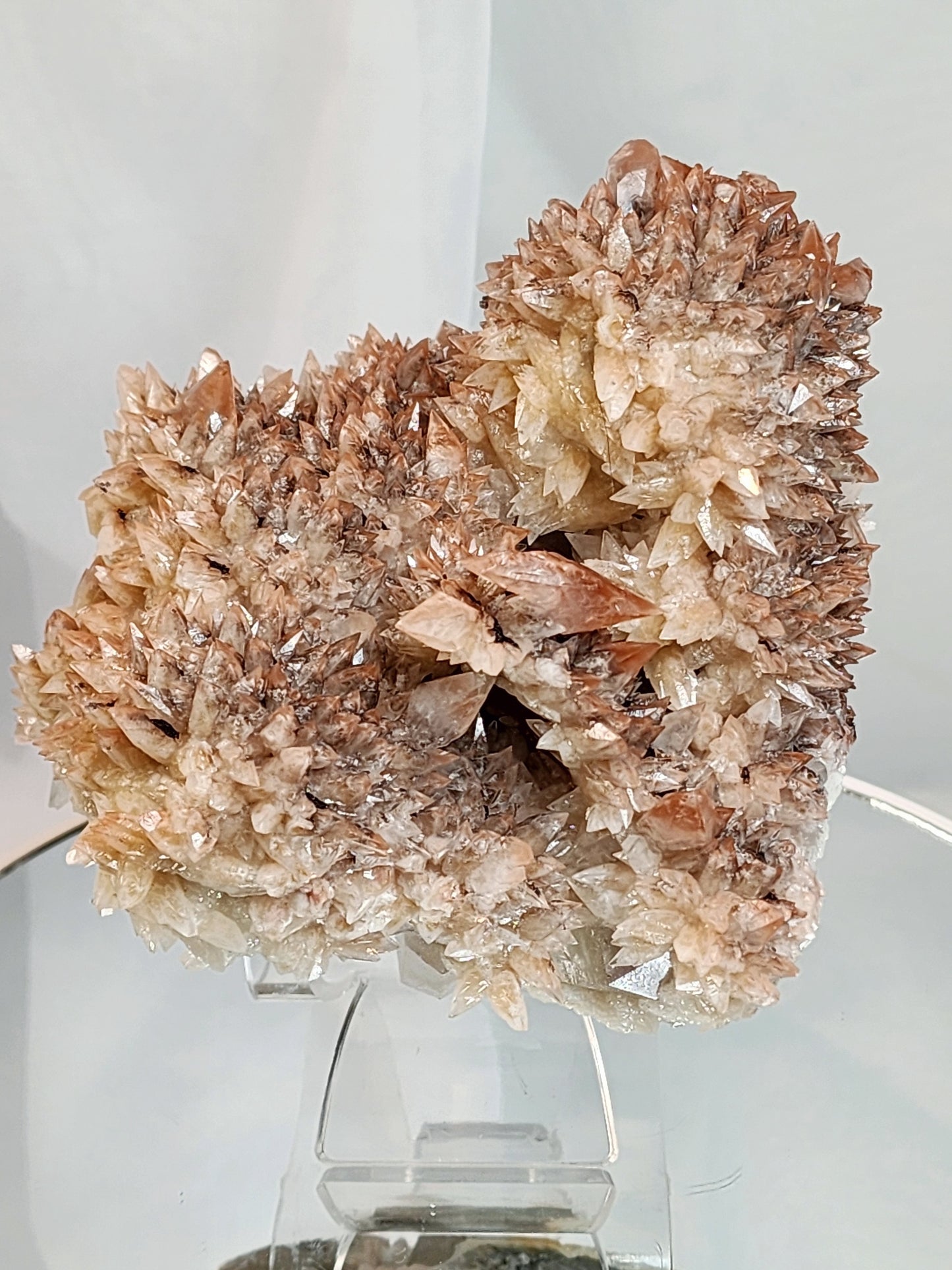 Red Phantom Feather Calcite Spcimen from India #2 Free shipping!