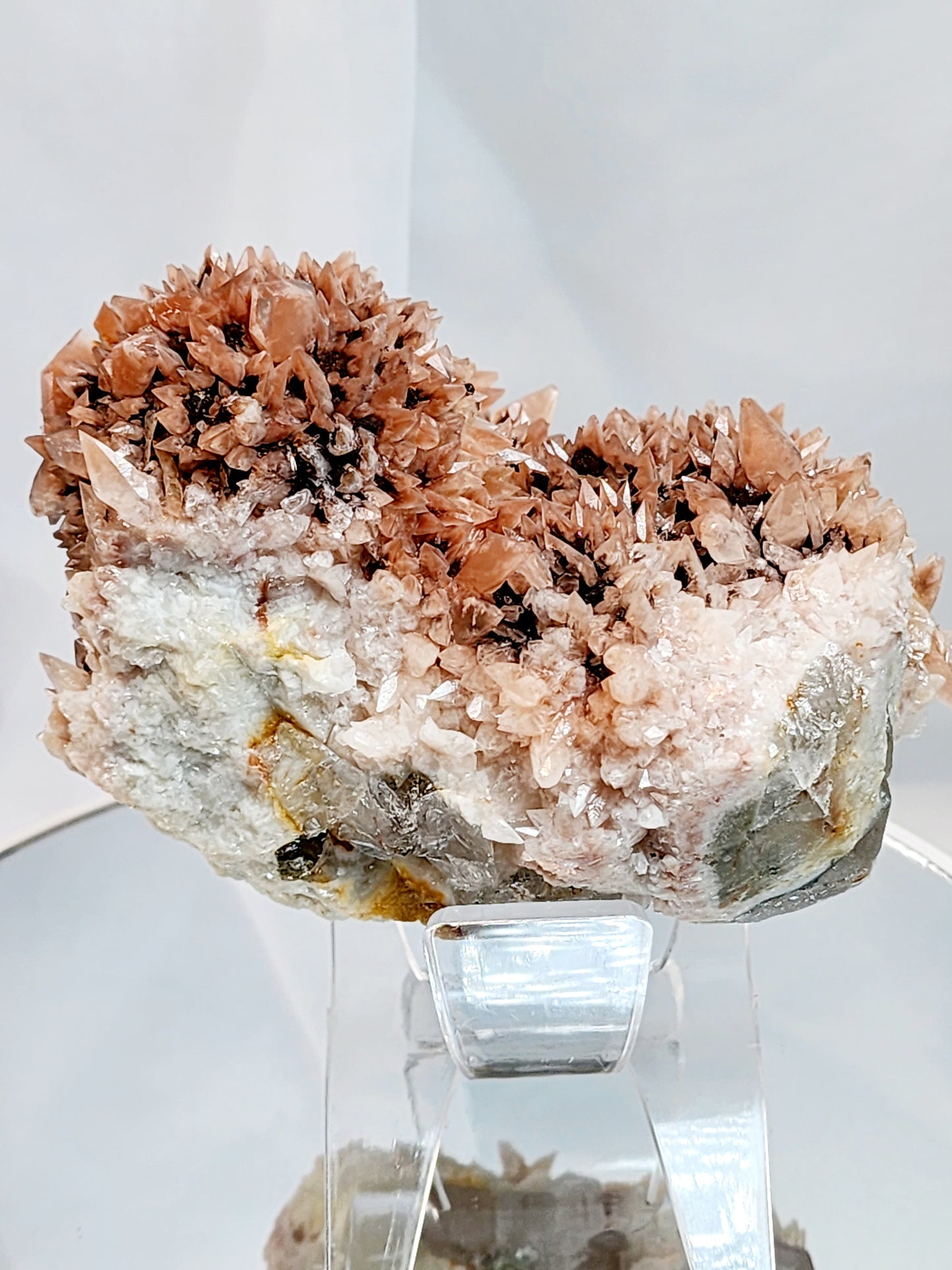 Red Phantom Feather Calcite Spcimen from India #2 Free shipping!