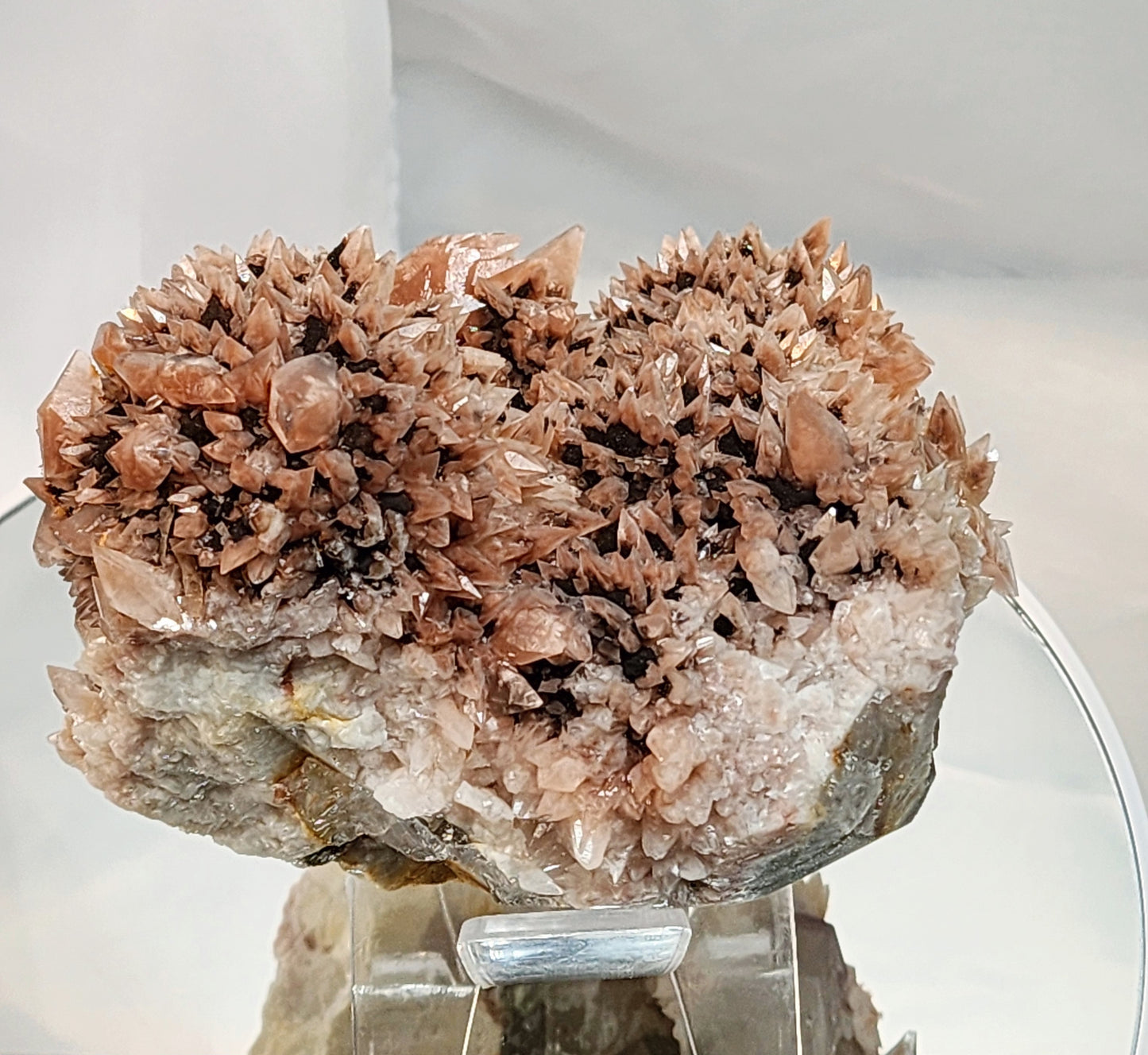 Red Phantom Feather Calcite Spcimen from India #2 Free shipping!