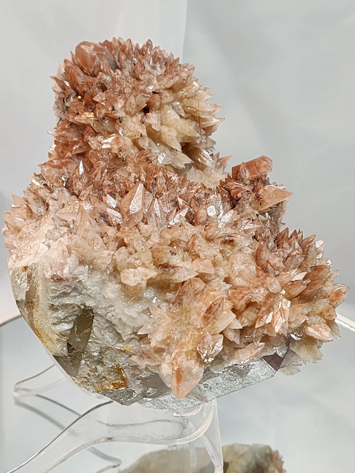 Red Phantom Feather Calcite Spcimen from India #2 Free shipping!