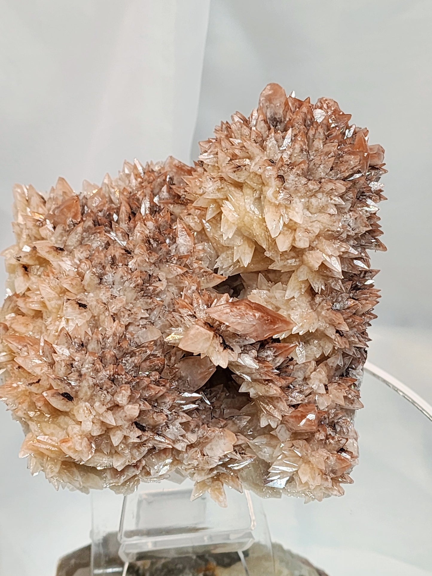 Red Phantom Feather Calcite Spcimen from India #2 Free shipping!