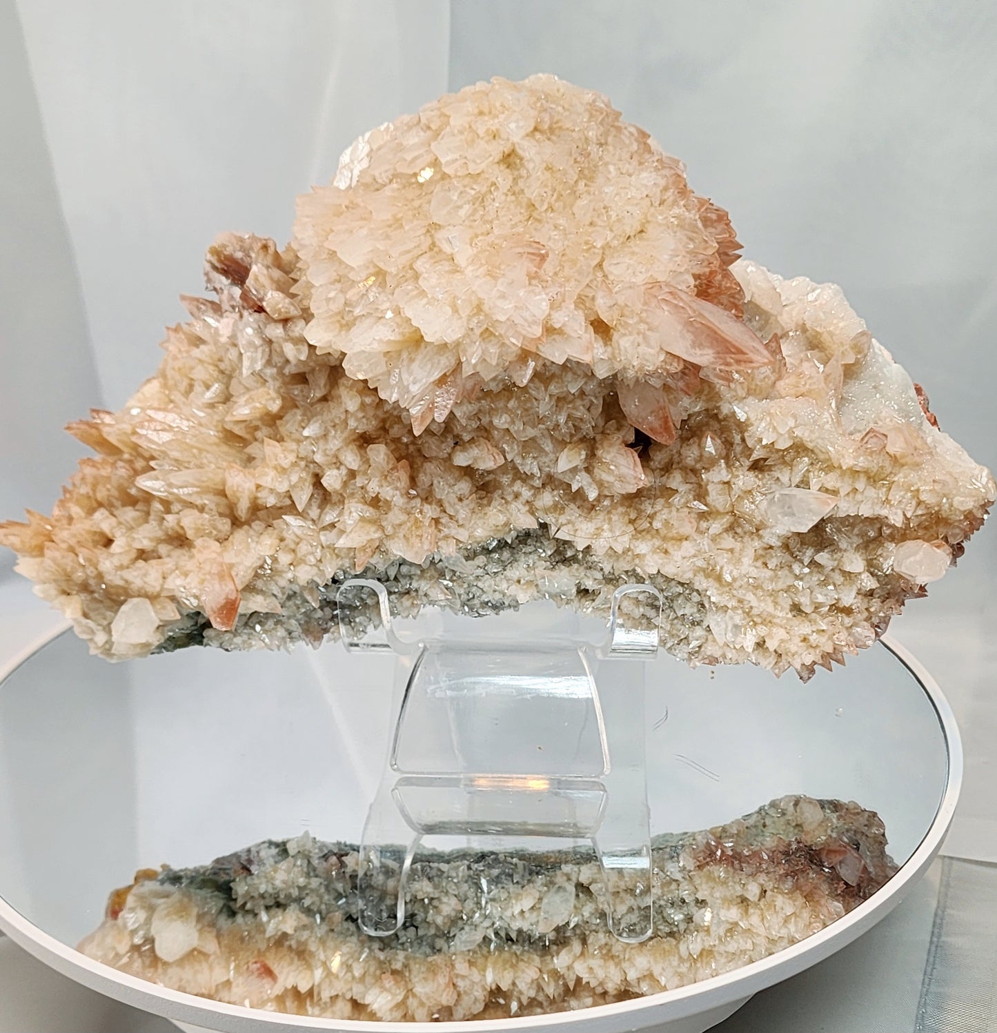 Red Phantom Feather Calcite Spcimen from India #4 Free shipping!