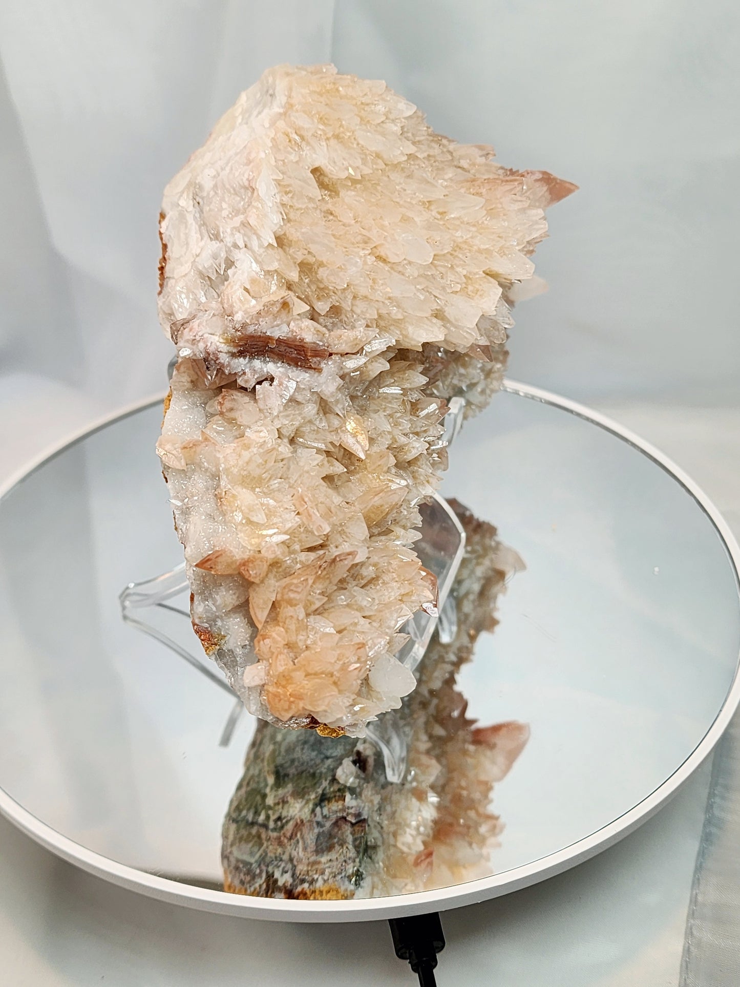 Red Phantom Feather Calcite Spcimen from India #4 Free shipping!
