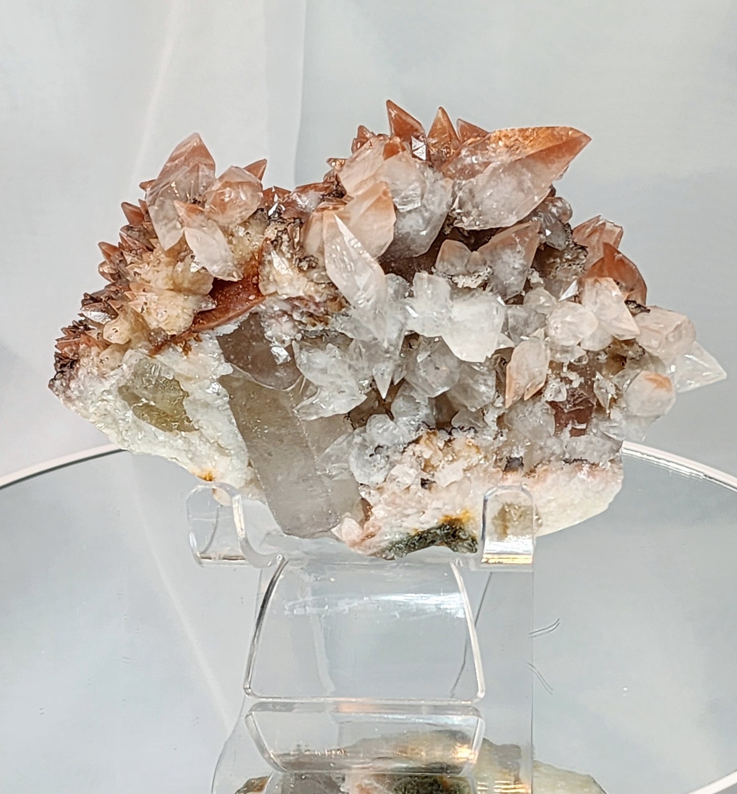 Red Phantom Feather Calcite Spcimen from India #6 Free shipping!