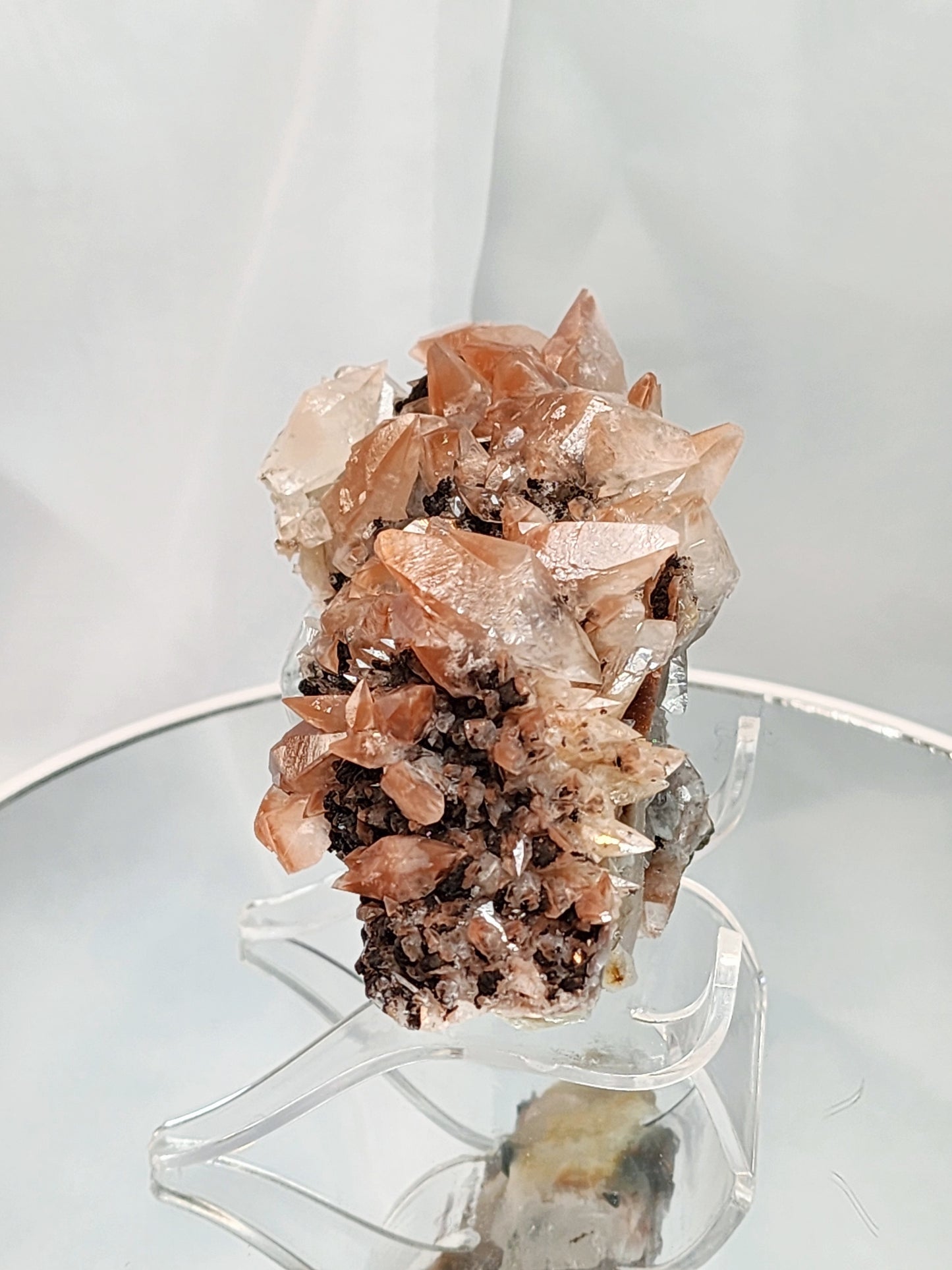 Red Phantom Feather Calcite Spcimen from India #6 Free shipping!