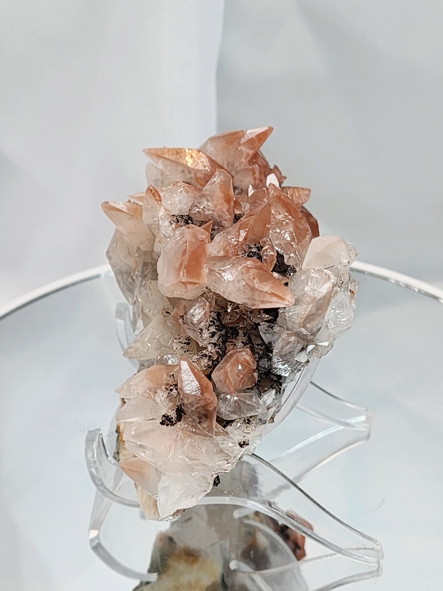 Red Phantom Feather Calcite Spcimen from India #6 Free shipping!