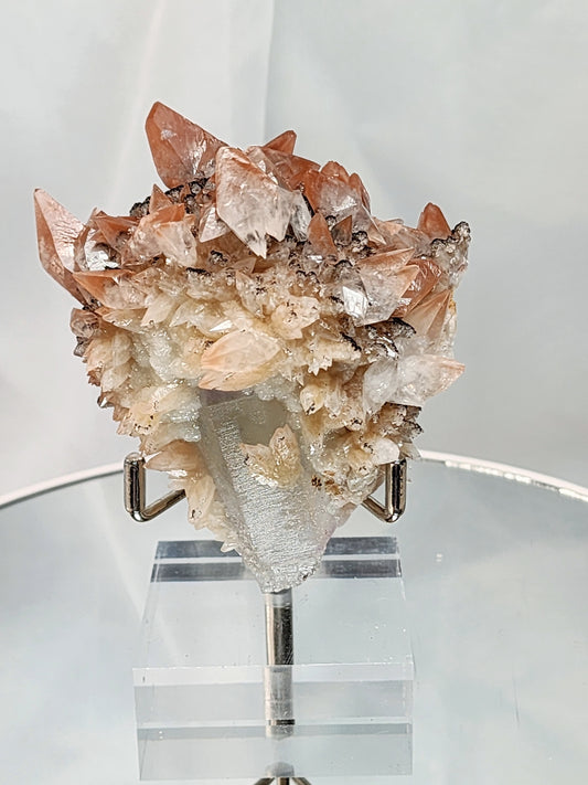 Red Phantom Feather Calcite Spcimen from India #7 Free Shipping!