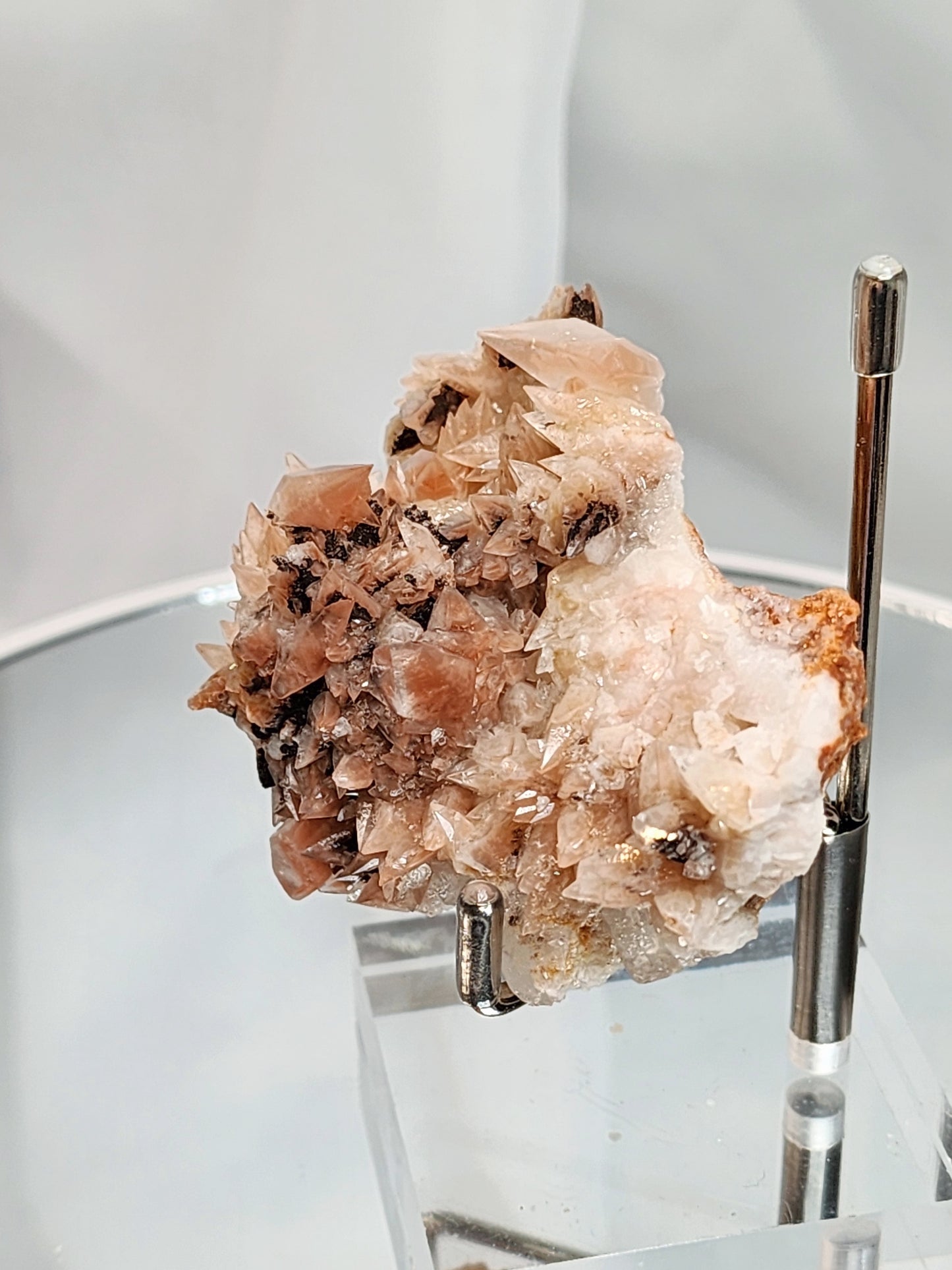 Red Phantom Feather Calcite from India #8