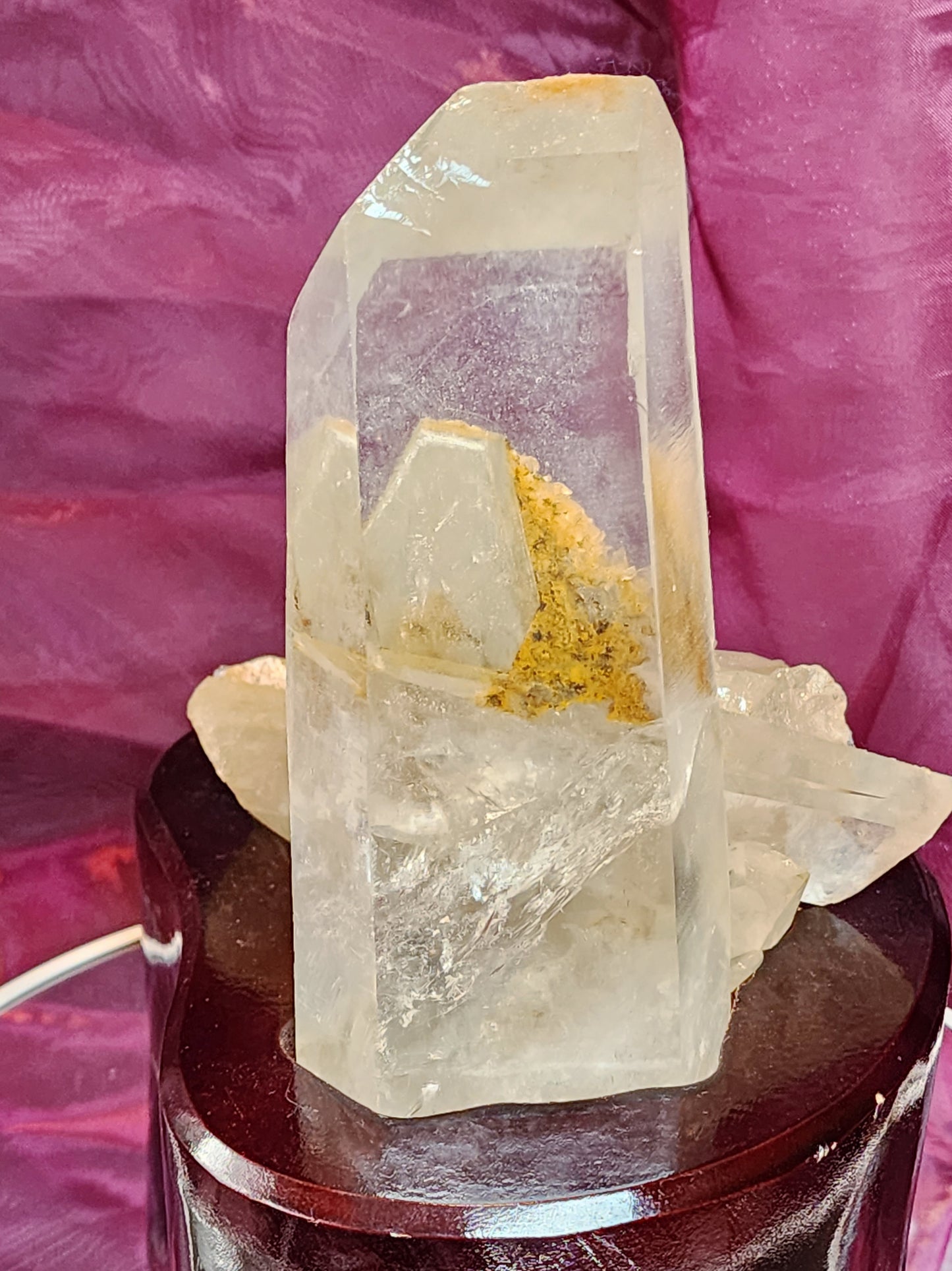 Quartz Cluster/ Specimen With Marcasite Free Shipping!