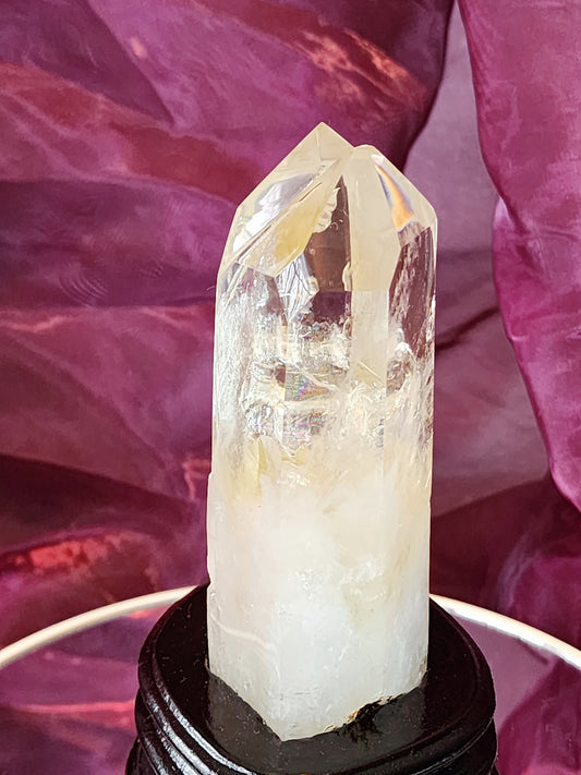 Citrine Double Point With Custom Stand and Free Shipping!
