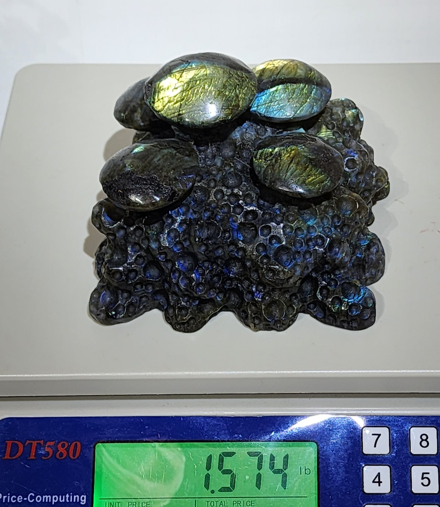 Labradorite Mushroom Cluster Carving